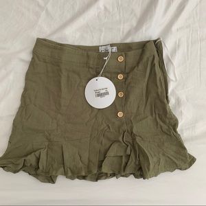 Princess Polly olive skirt NEW W TAGS